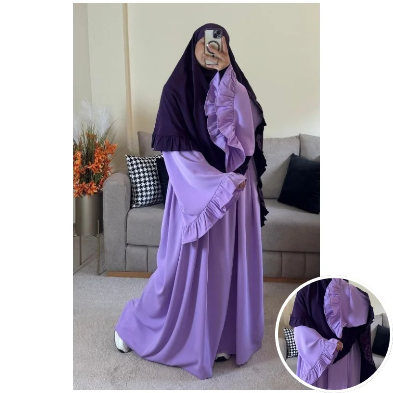 فستان فلة بثوب الكريب الممتاز