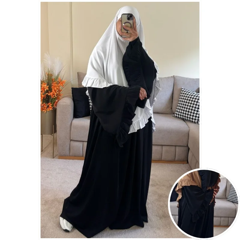 فستان فلة بثوب الكريب الممتاز