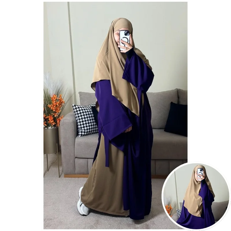 طقم عفة بثوب الكريب الممتاز