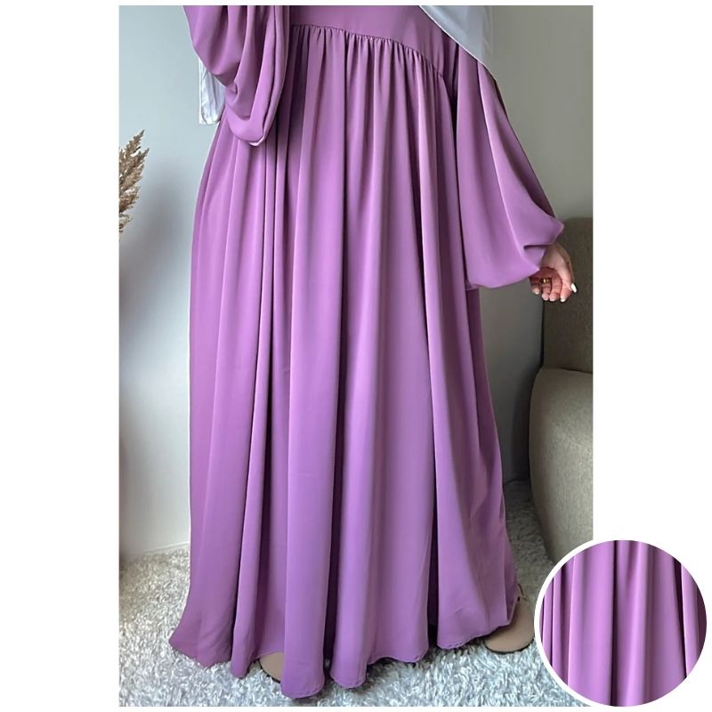 عبائة سترة المصنوع من ثوب الكريب الممتاز ناعم الملمس