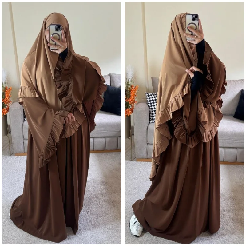 حجاب فرفار بثوب الكريب الممتاز