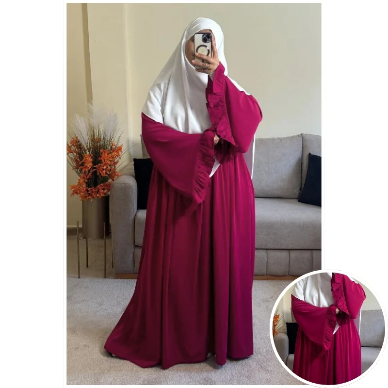 فستان فلة بثوب الكريب الممتاز