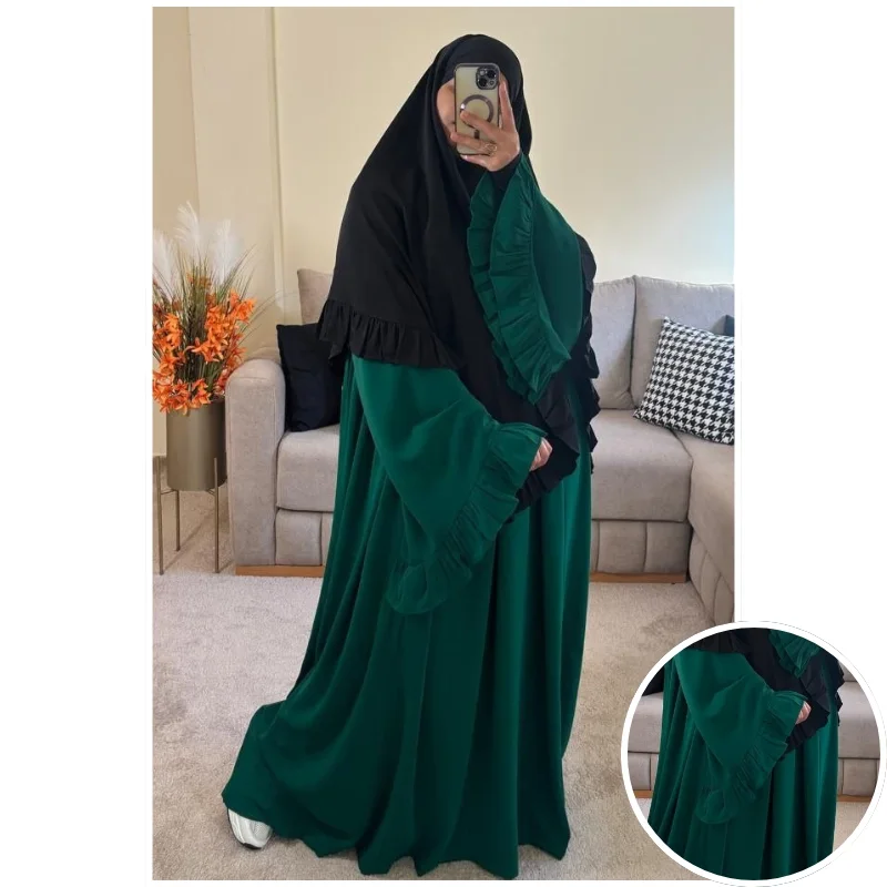 فستان فلة بثوب الكريب الممتاز