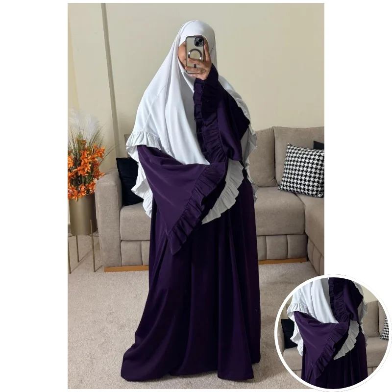 فستان فلة بثوب الكريب الممتاز