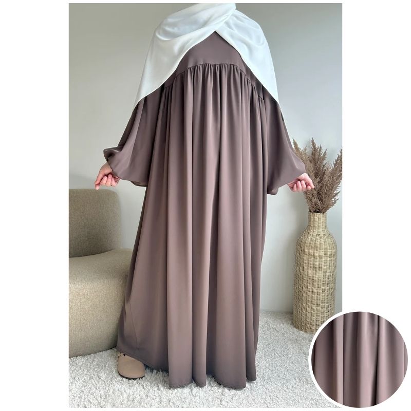 عبائة سترة المصنوع من ثوب الكريب الممتاز ناعم الملمس