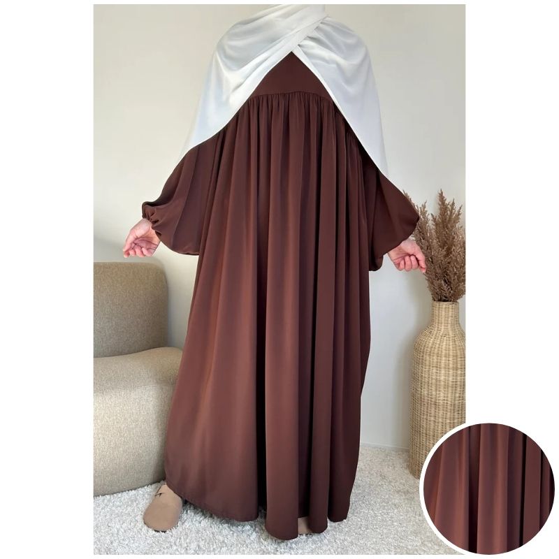 عبائة سترة المصنوع من ثوب الكريب الممتاز ناعم الملمس