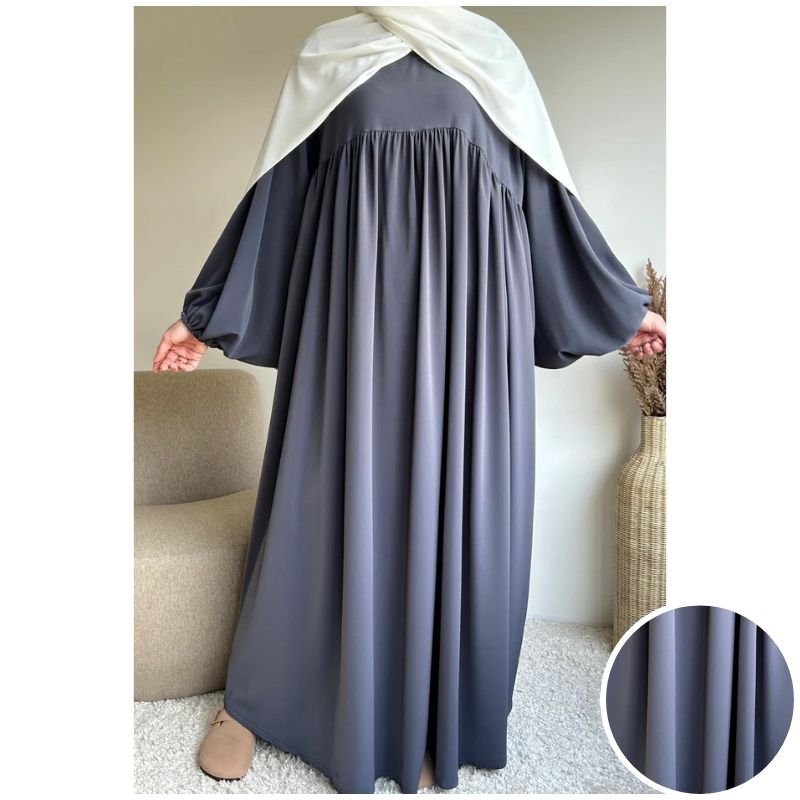 عبائة سترة المصنوع من ثوب الكريب الممتاز ناعم الملمس