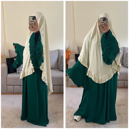 حجاب فرفار بثوب الكريب الممتاز