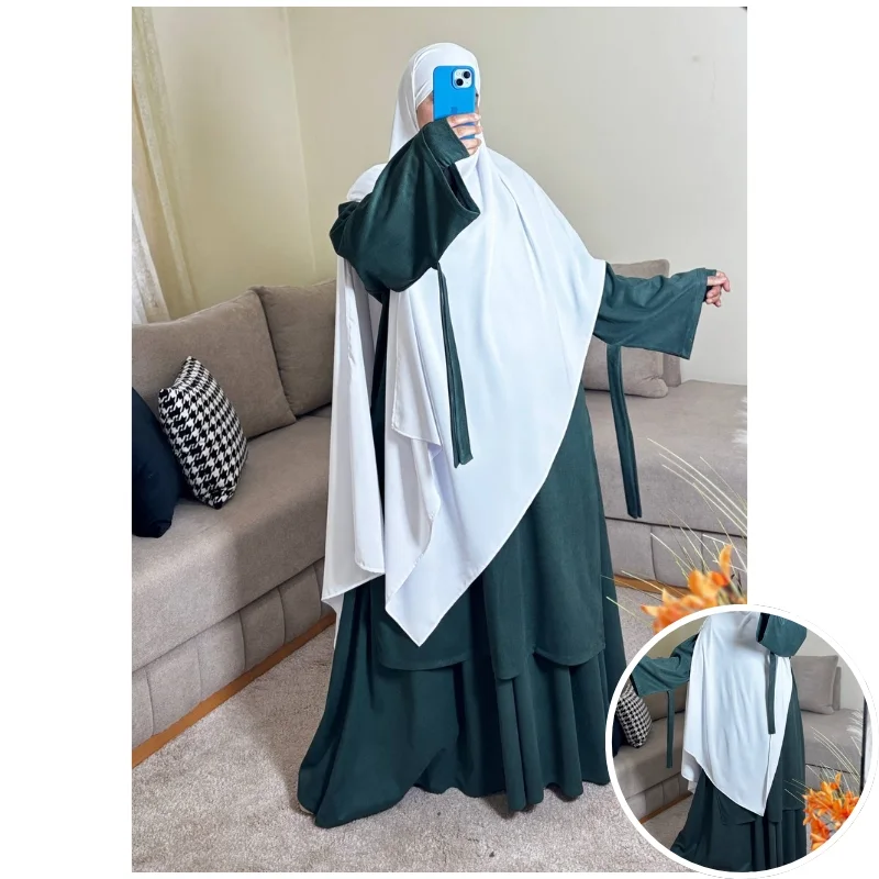 طقم عفة الشتوي بثوب فودان قطيفة