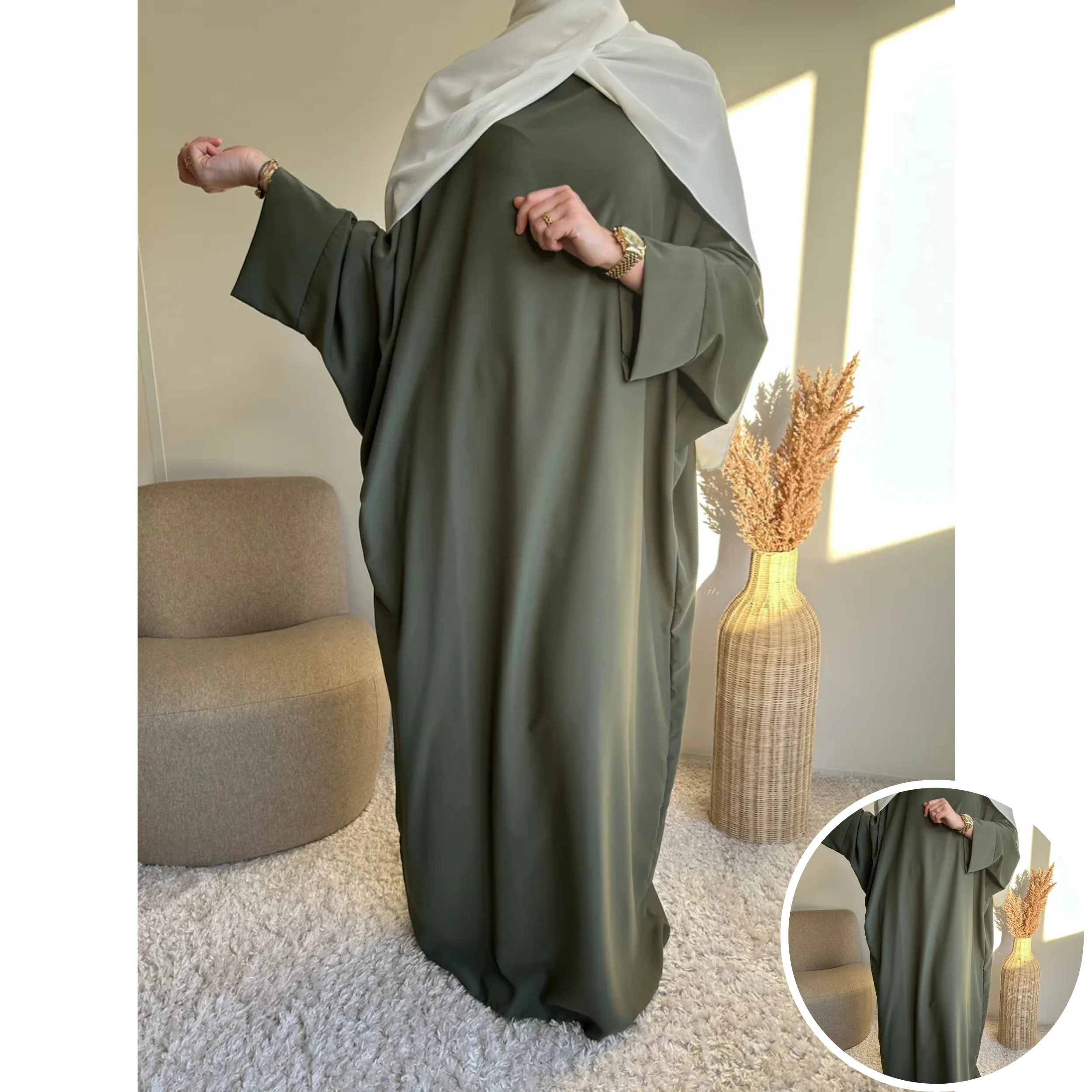 عبائة اسراء ثوب الكريب الممتاز