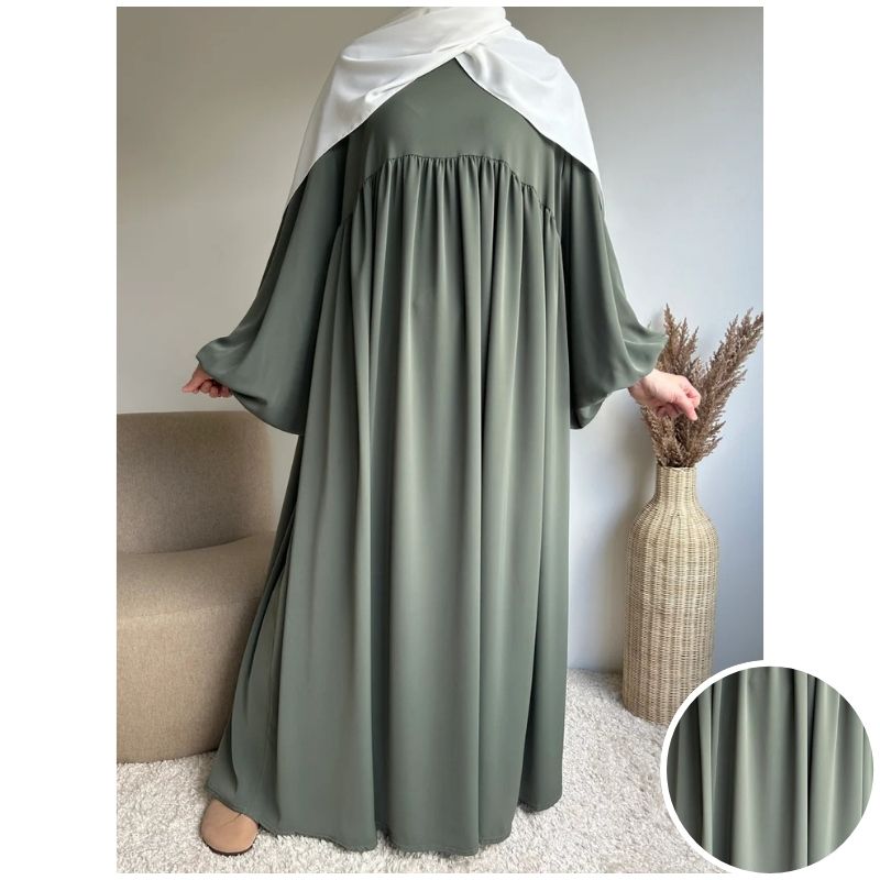 عبائة سترة المصنوع من ثوب الكريب الممتاز ناعم الملمس