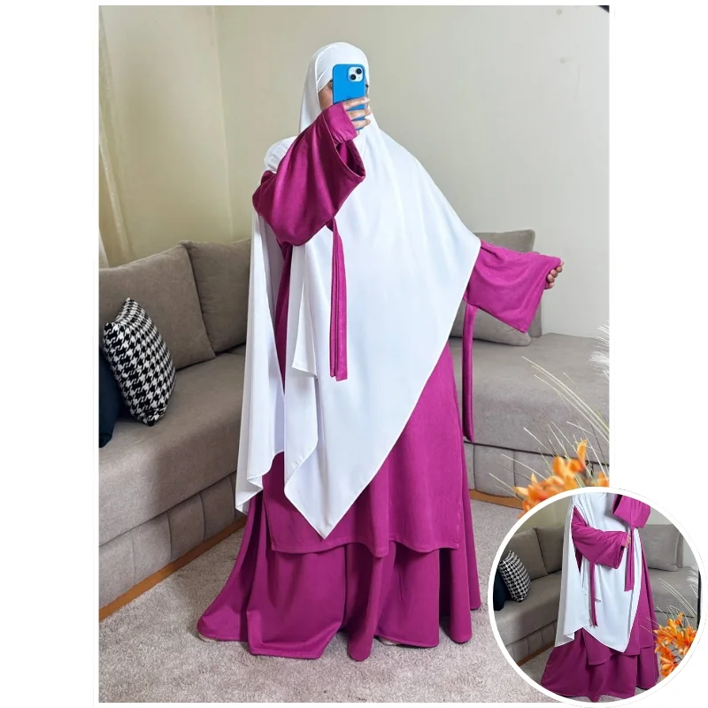 زهري\حجاب عفة أبيض