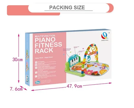 Tapis Piano d’éveil musical 3en1 - Pink rose