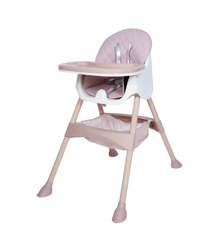 CHAISE HAUTE PRESTIGE REGLABLE ROSE – MON BÉBÉ