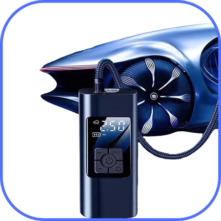 مضخة الهواء الذكية لنفخ إطارات السيارات.