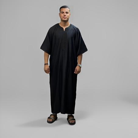 الجندورة المغربية الرجالية                                     اللون الأسود