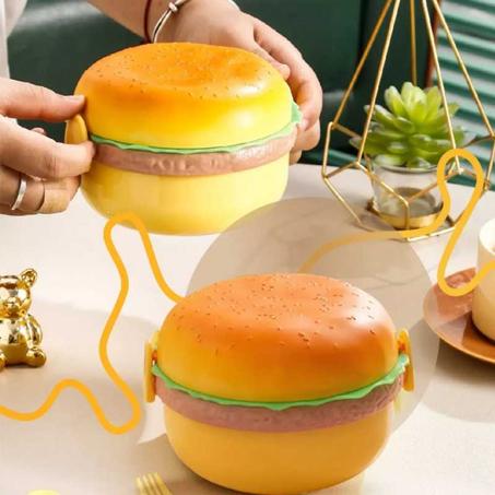 علبة الطعام الأطفال على هيئة برغر