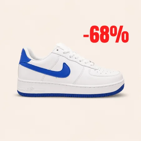 Air Force basket white & Bleu Roi