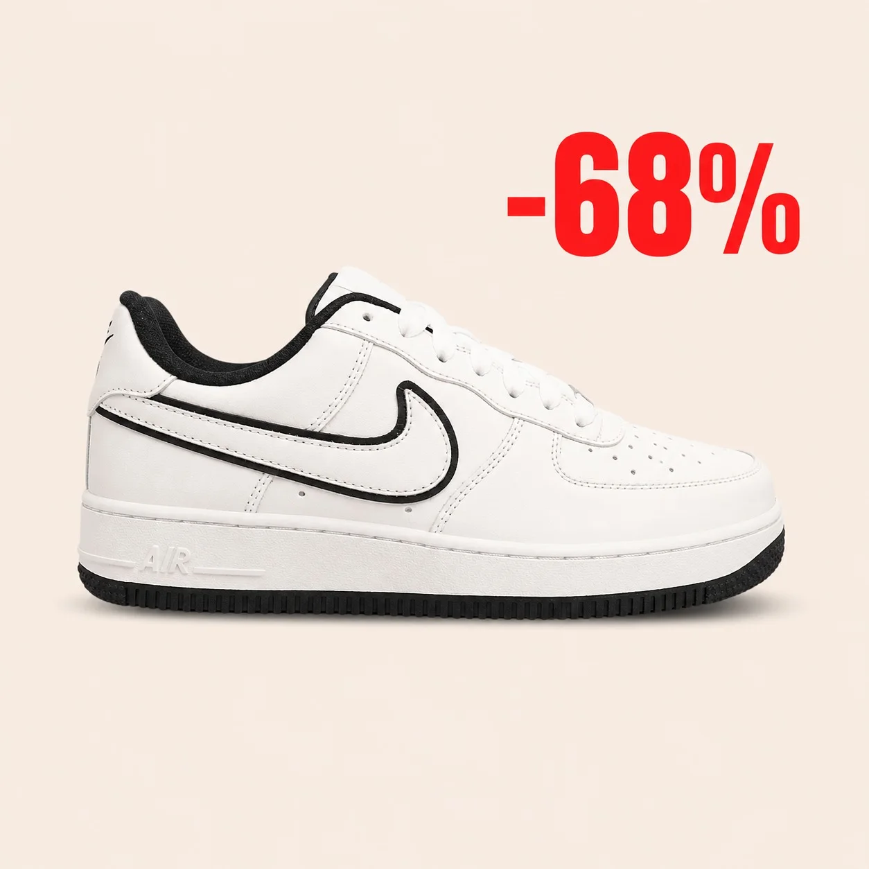 Air Force basket white & Noir