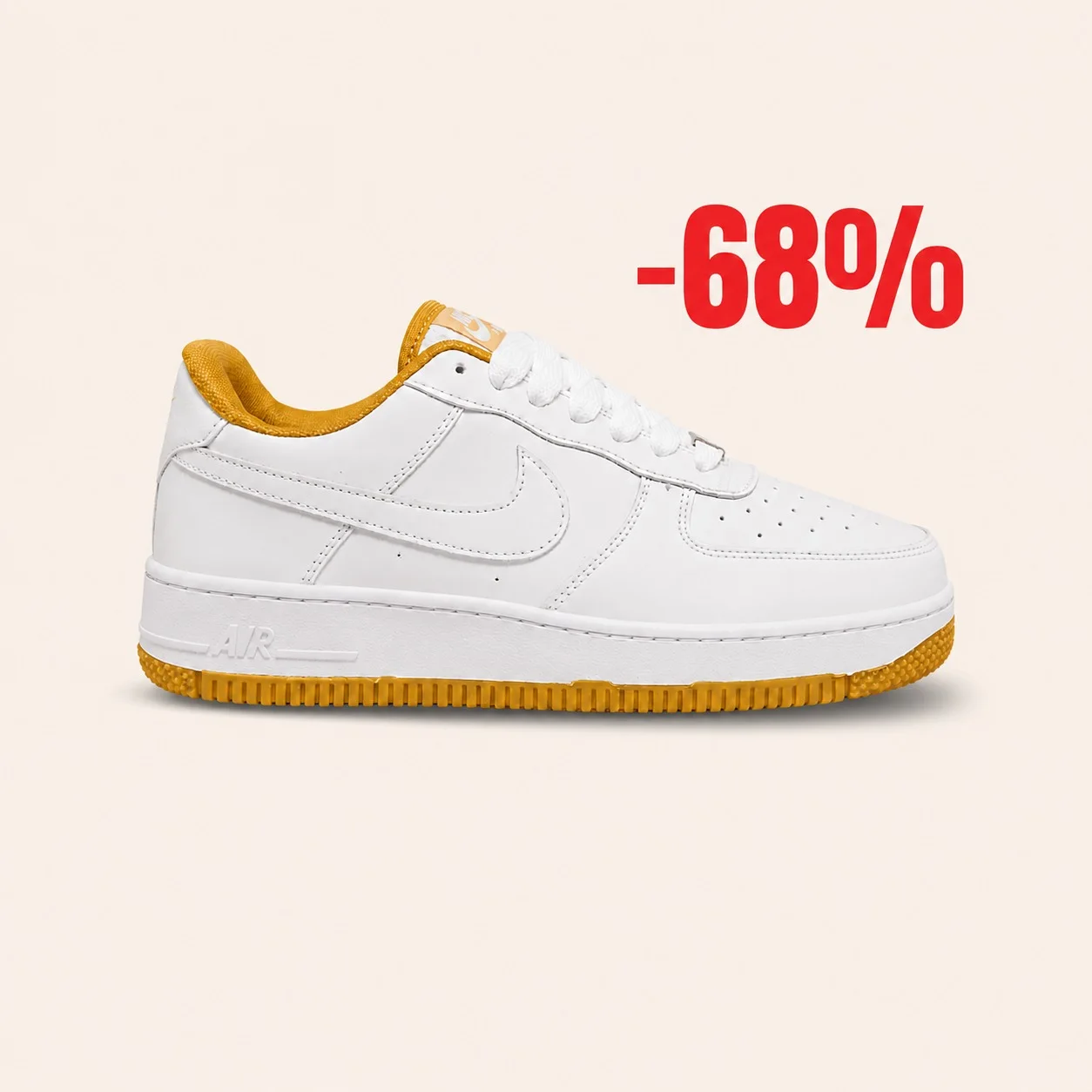 Air Force basket white & jaune