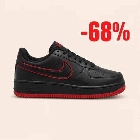 Air Force basket black-Red