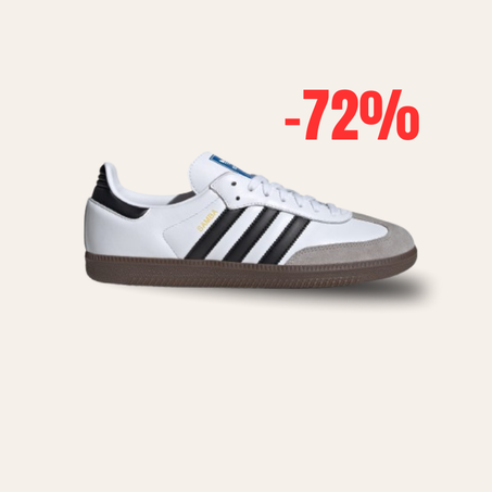 SAMBA BLANCHE AVEC BAND NOIR