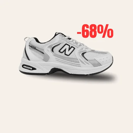 NEW BALANCE BLANCHE AVEC ARGENTE 1er ⭐ Promo🔥 -68% ⚡