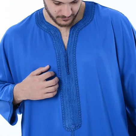 Gandoura Charga - Bleu Royal