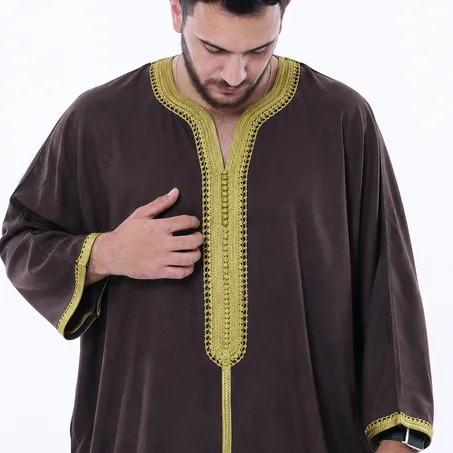 Gandoura Charga - Marron Doré