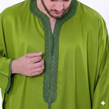 Gandoura Charga - Vert Olive