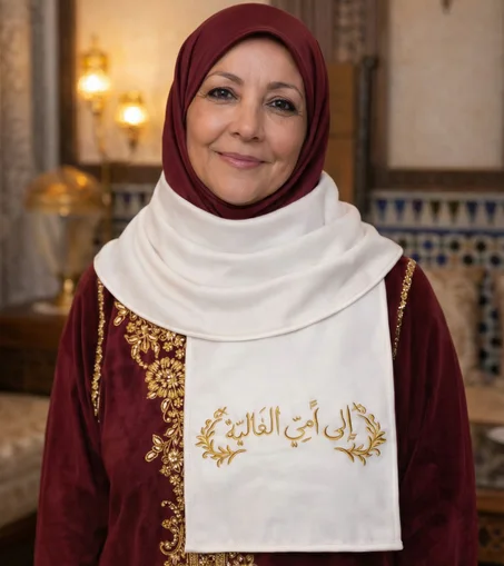 وشاح أناقة وذوق حب استثنائي للأم