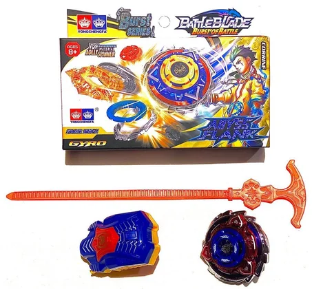 TOUPIE - BOÎTE AVEC LANCEUR ET ESSORAGE DE DÉMARRAGE