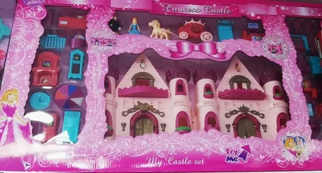 MON CHATEAU AVEC MEUBLES ET CHARIOT