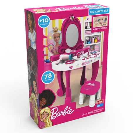COIFFEUSE BARBIE 78 CM AVEC 10 ACCESSOIRES