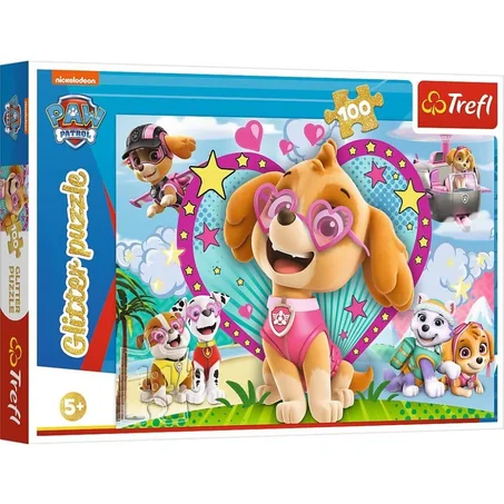 PUZZLE TREFL PAW PATROL MINNIE BRILLANT 100 PIÈCES