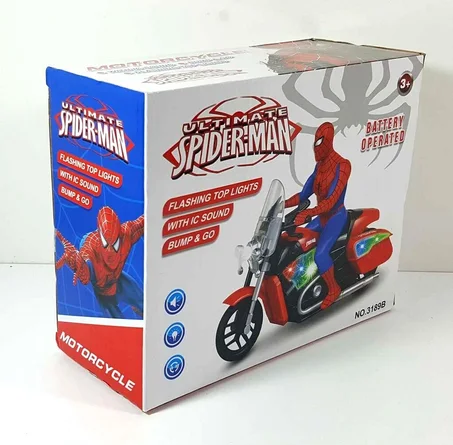 SPIDERMAN IN THE MOTORCYCLE