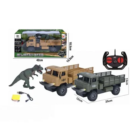 CAMION MILITAIRE  TÉLÉCOMMANDÉ AVEC DINOSAUR