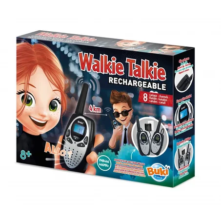 TALKIE WALKIE RECHARGEABLE 4KM 8 CANAUX - BUKI