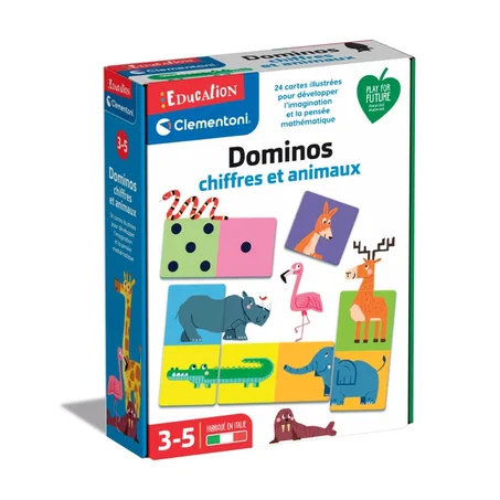 DOMINOS CHIFFRES ET ANIMAUX - CLEMENTONI