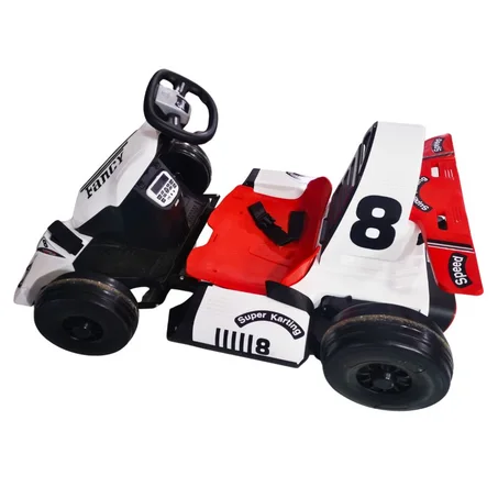 VOITURE ÉLÉCTRIQUE SUPER KARTING AVEC PÉDALE ET TÉLÉCOMMANDE PARENTALE AVEC BLUETOOTH