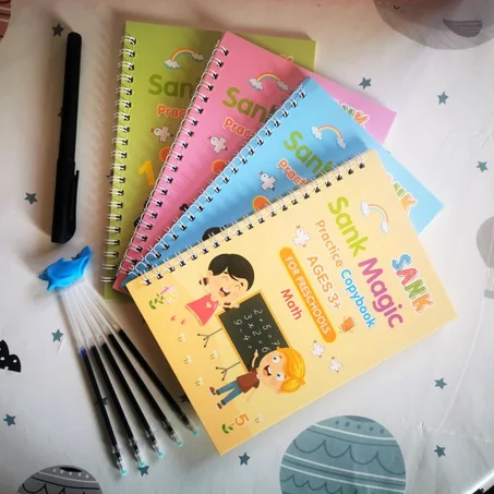 LIVRES D'ENTRAINEMENT, D'APPRENTISSAGE ET DE PRATIQUE RÉUTILISABLE POUR L'ÉCOLE MATERNELLE