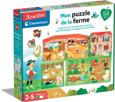 MON PUZZLE DE LA FERME - CLEMONTONI