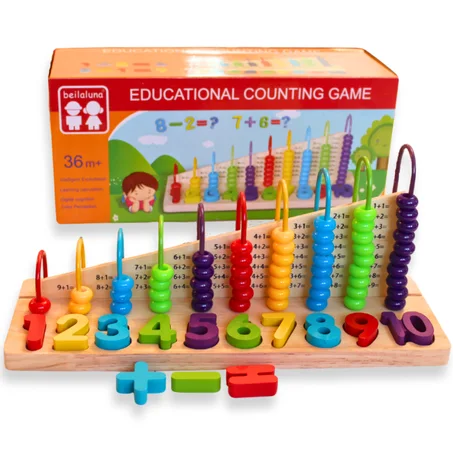 PANNEAU DE CALCUL 3 EN 1 - INTRODUCTION DES MATHS POUR APPRENDRE L'ADDITION ET LA SOUSTRACTION