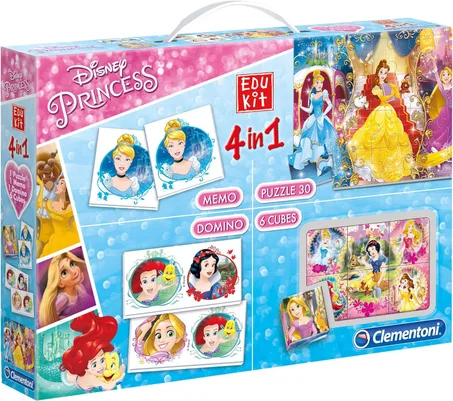 PUZZLE CLEMENTONI DISNEY PRINCESS 4EN1