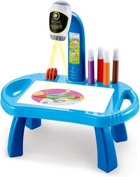 TABLE DE PROJECTION DE DESSIN BLEUE