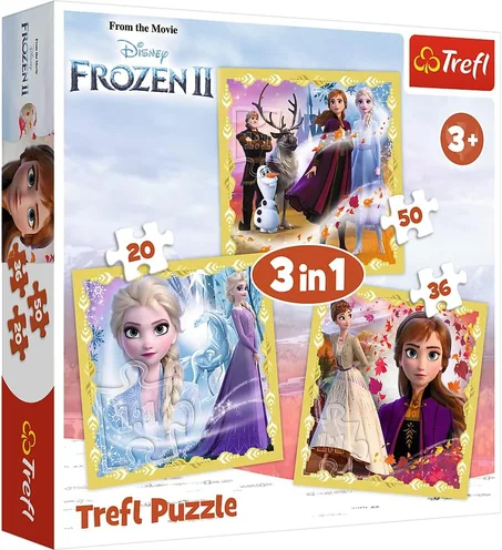 PUZZLES TREFL DISNEY FROZEN II 3 EN 1