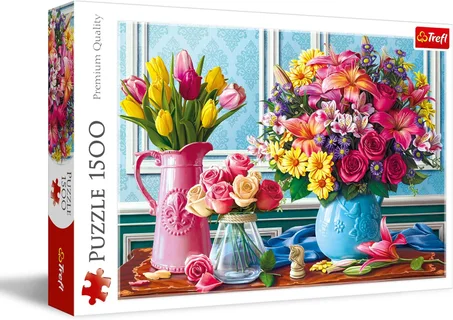 PUZZLE TREFL: FLEURS DANS DES VASES 1500 PIÉCES