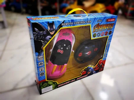 VOITURE HELLO KITTY RADIOCOMMANDÉE COULEUR ROSE