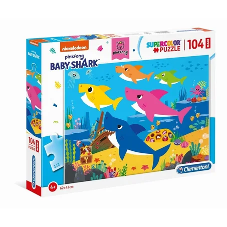 PUZZLE BABY SHARK MAXI 104 PIÈCES - CLEMENTONI
