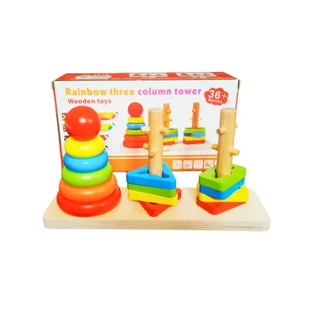 TOUR ARC-EN-CIEL À TROIS COLONNES